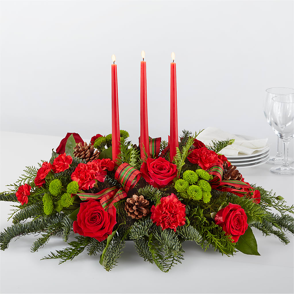 By the Candlelight Centerpiece – Karnation Korner Florist, Dunedin FL