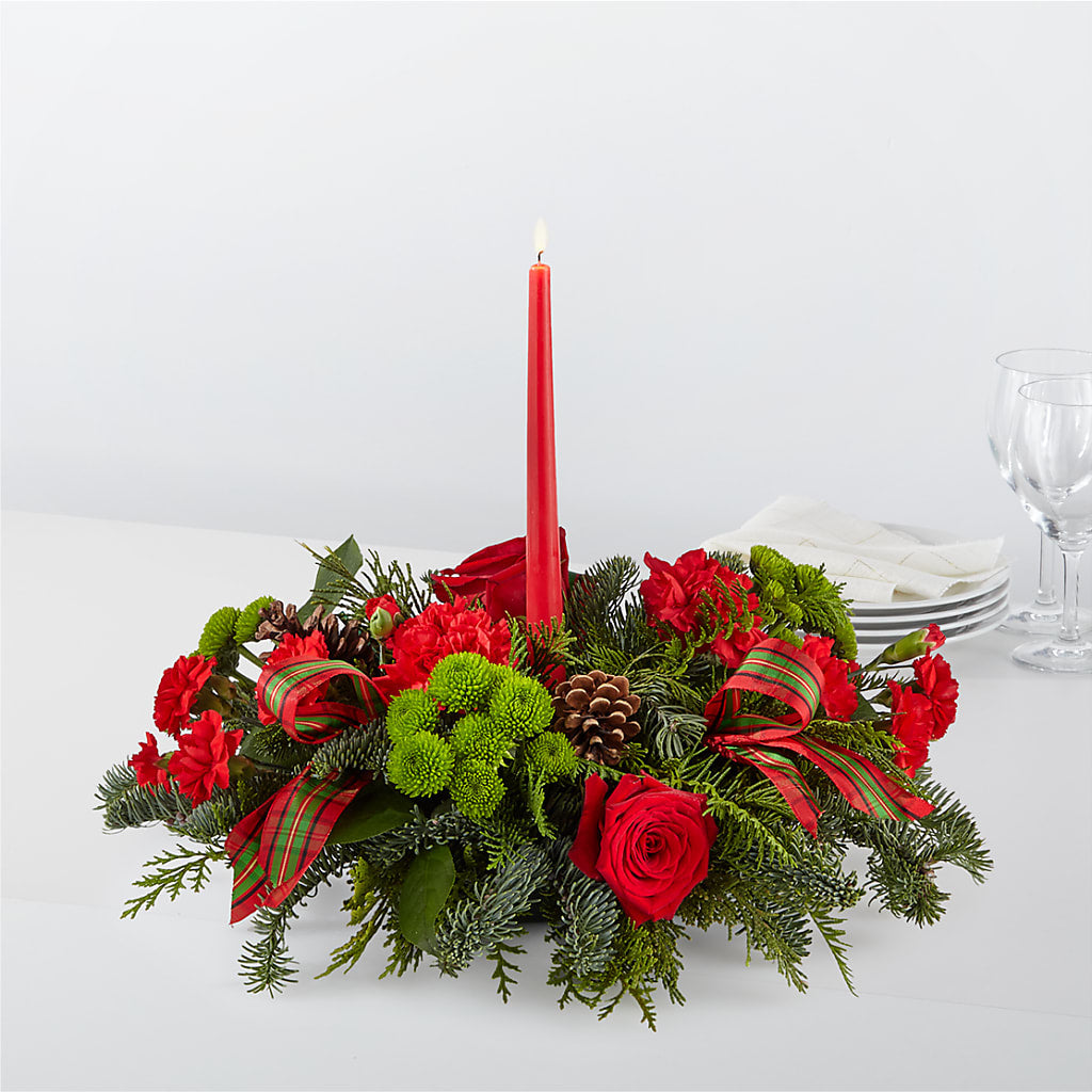 By the Candlelight Centerpiece – Karnation Korner Florist, Dunedin FL