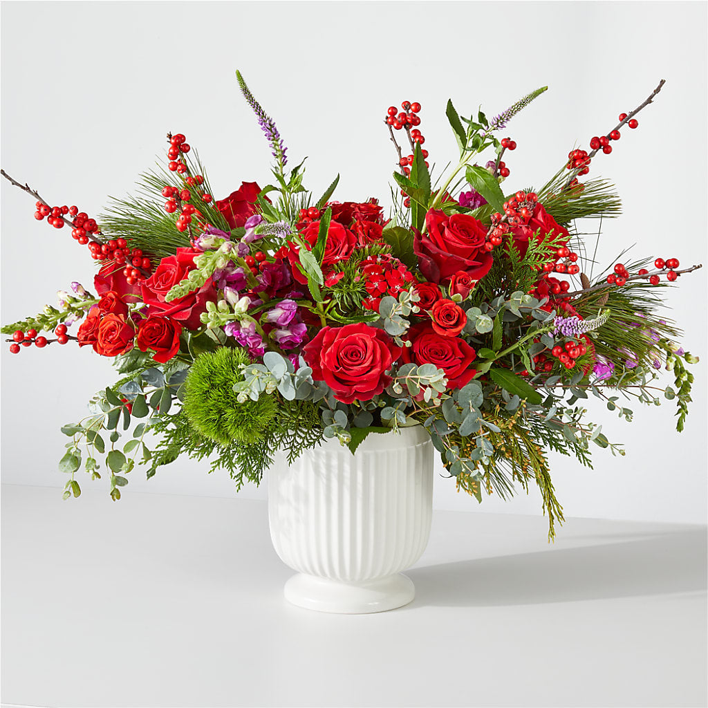 Big Red Bow Bouquet – Karnation Korner Florist, Dunedin FL