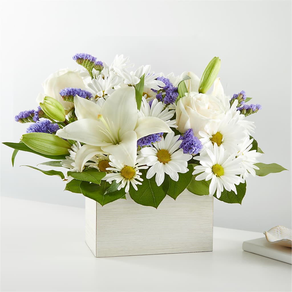 Beyond Blue Box Bouquet – Karnation Korner Florist, Dunedin FL