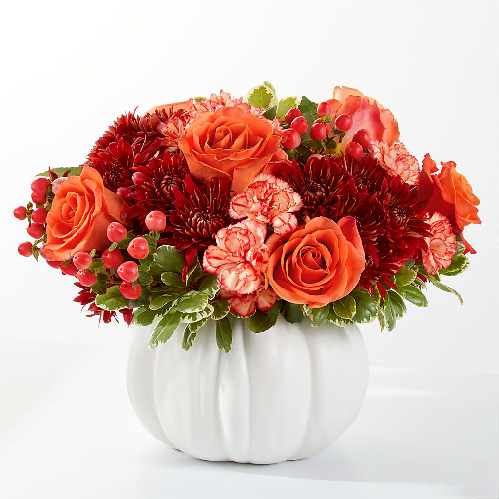 Autumn Air Pumpkin Bouquet – Karnation Korner Florist, Dunedin FL