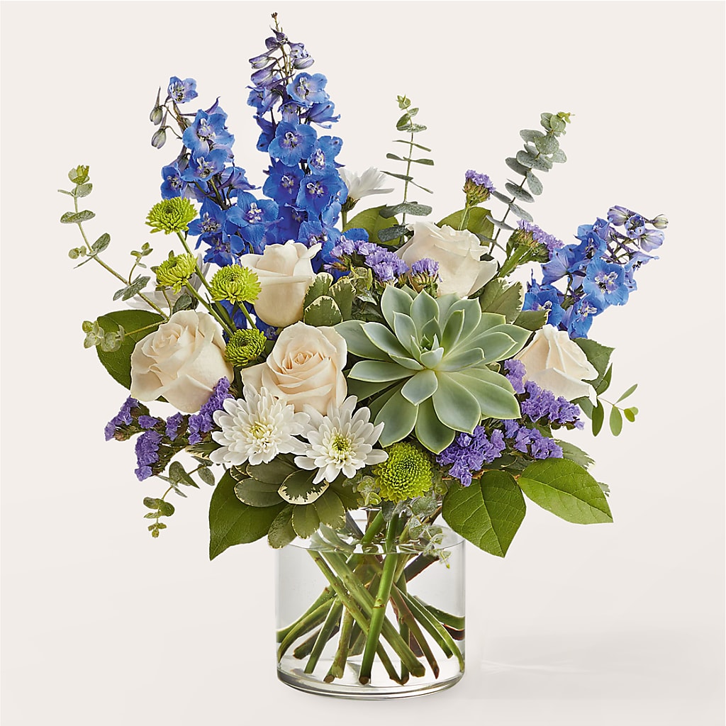 Cerulean Waves Bouquet – Karnation Korner Florist, Dunedin FL