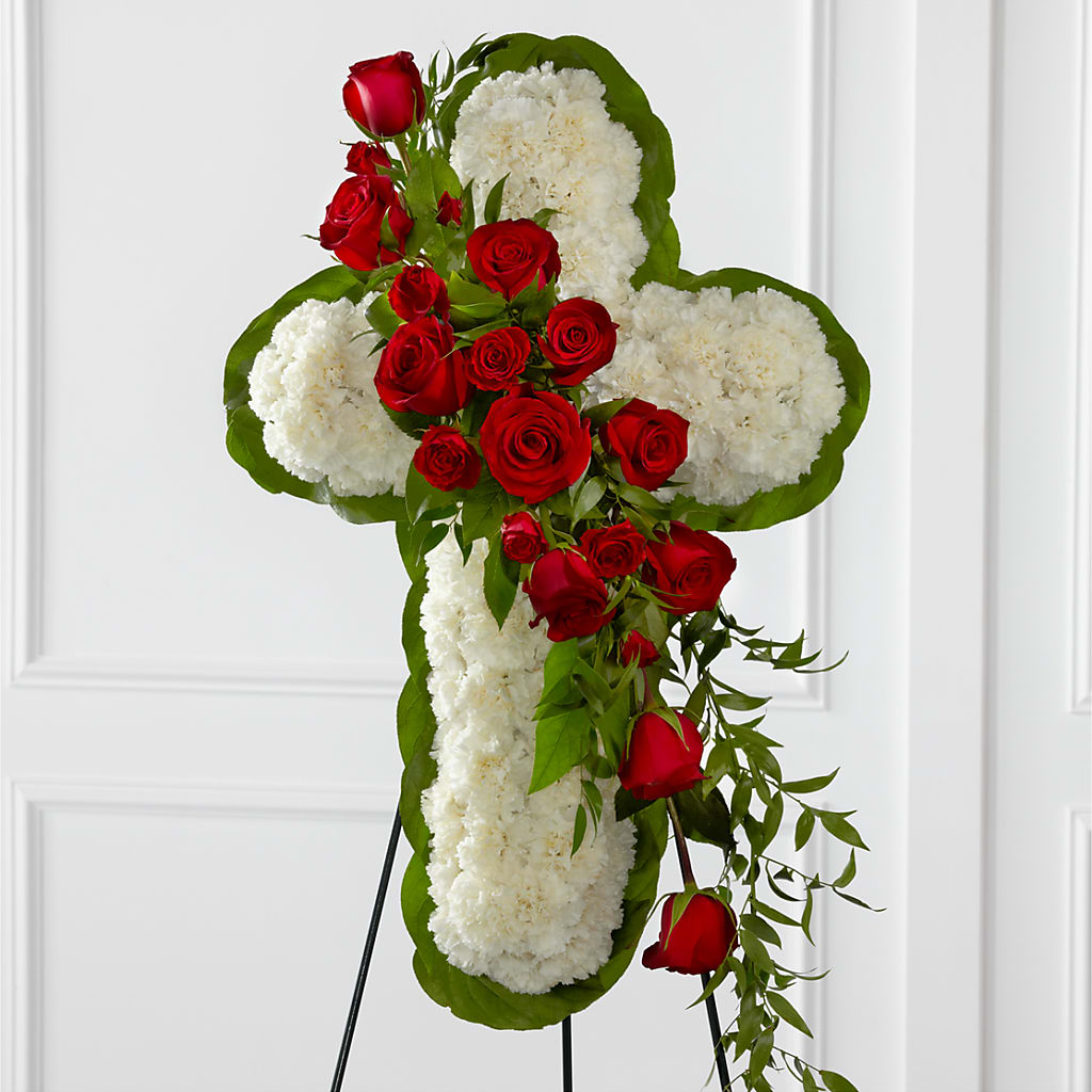Floral Cross Easel – Karnation Korner Florist, Dunedin FL