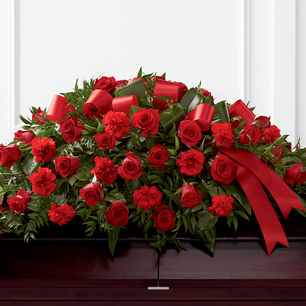 Tribute of Life Casket Spray – Karnation Korner Florist, Dunedin FL