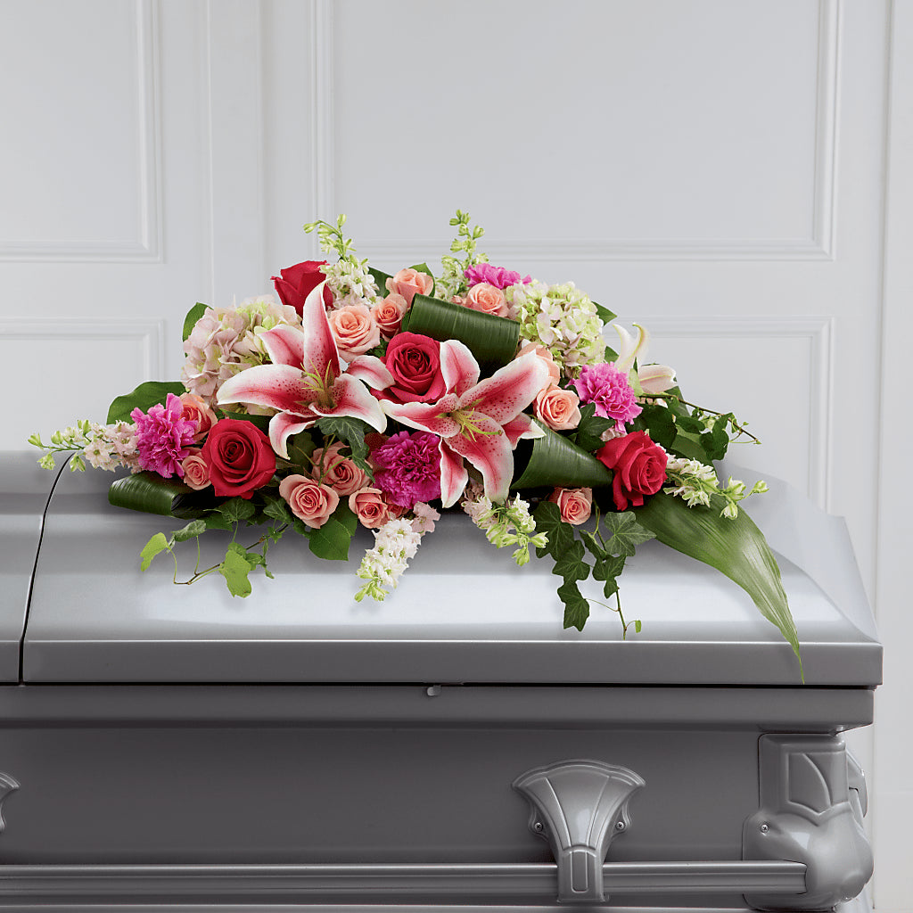 Splendid Grace Casket Spray – Karnation Korner Florist, Dunedin FL