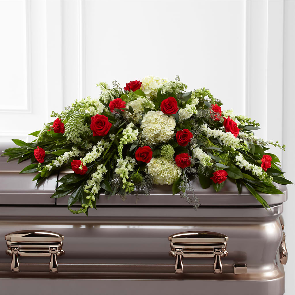 Sincerity Casket Spray – Karnation Korner Florist, Dunedin FL