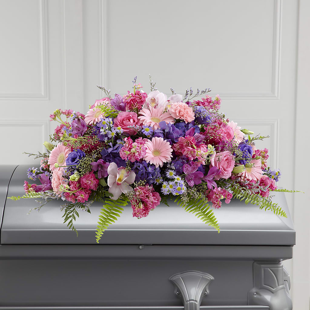 Glorious Garden Casket Spray – Karnation Korner Florist, Dunedin FL