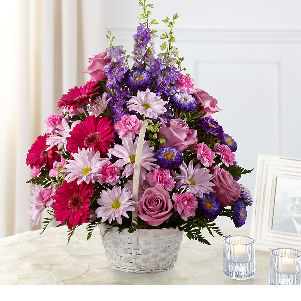 Pastel Peace Basket – Karnation Korner Florist, Dunedin FL