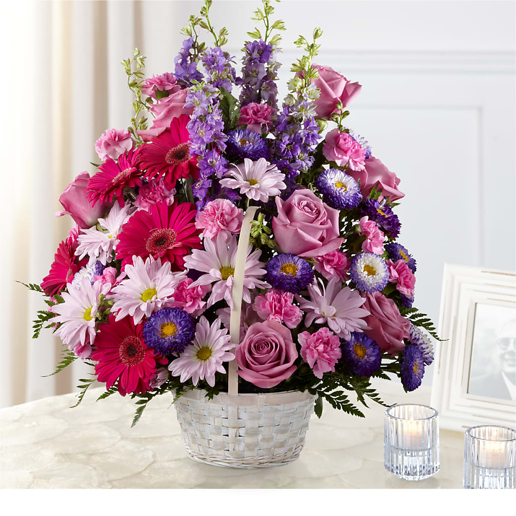 Pastel Peace Basket – Karnation Korner Florist, Dunedin FL