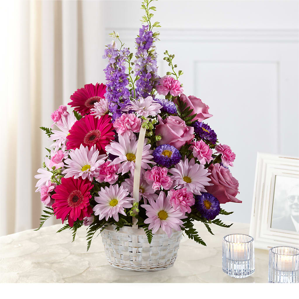 Pastel Peace Basket – Karnation Korner Florist, Dunedin FL