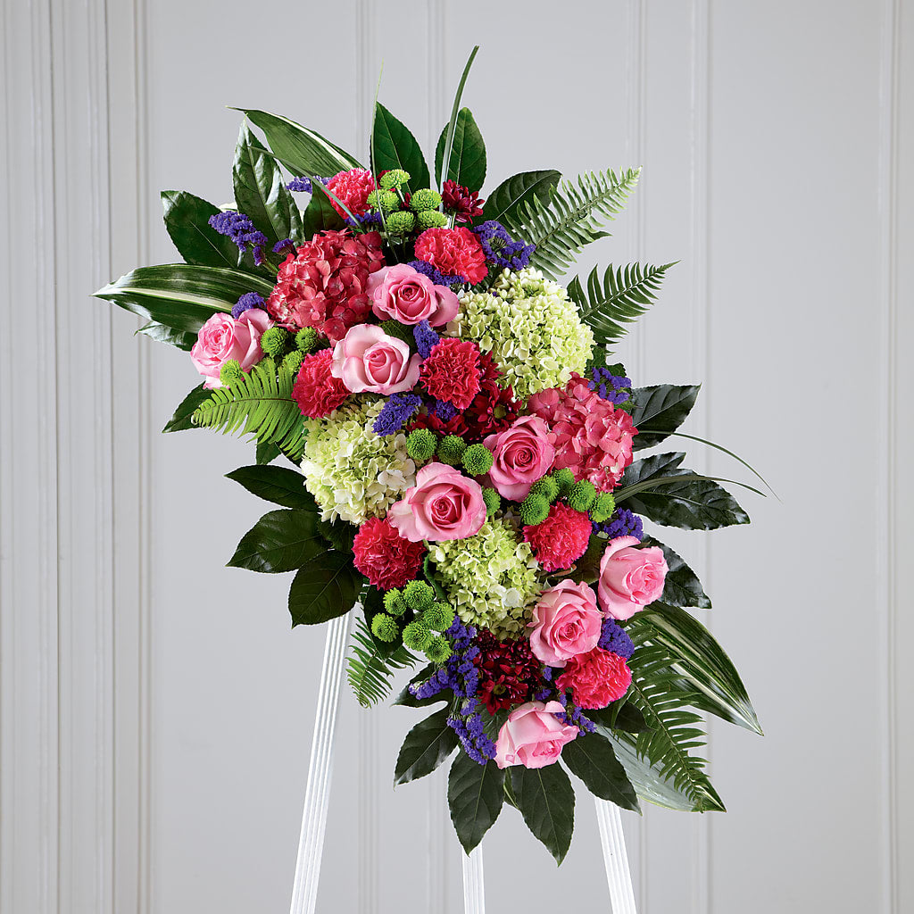 Refreshing Mix Standing Spray – Karnation Korner Florist, Dunedin FL