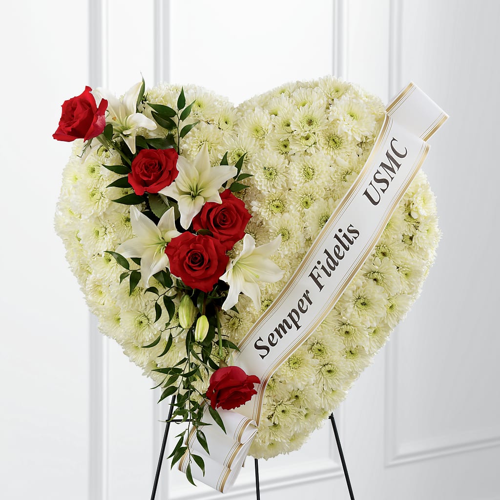 Heartfelt Hero Standing Heart – Karnation Korner Florist, Dunedin FL