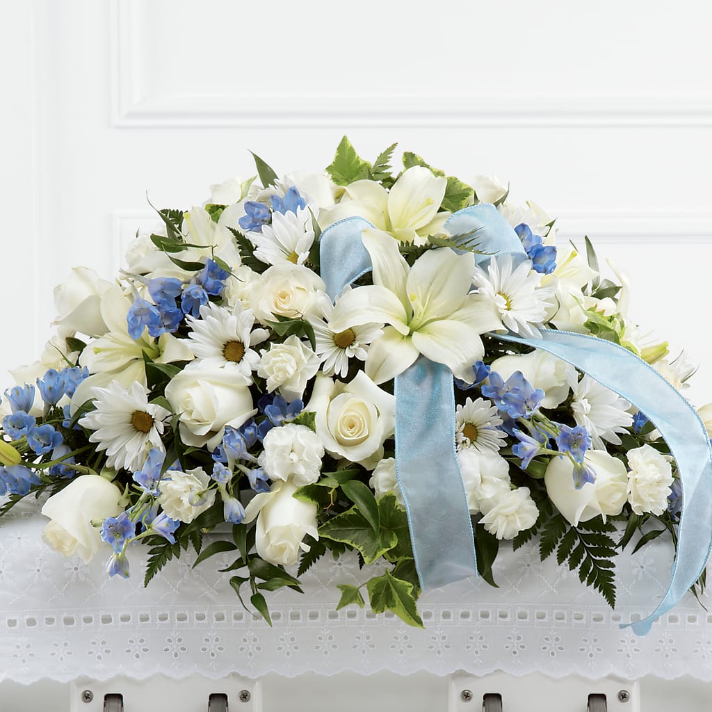 Tender Treasure Casket Spray – Karnation Korner Florist, Dunedin FL