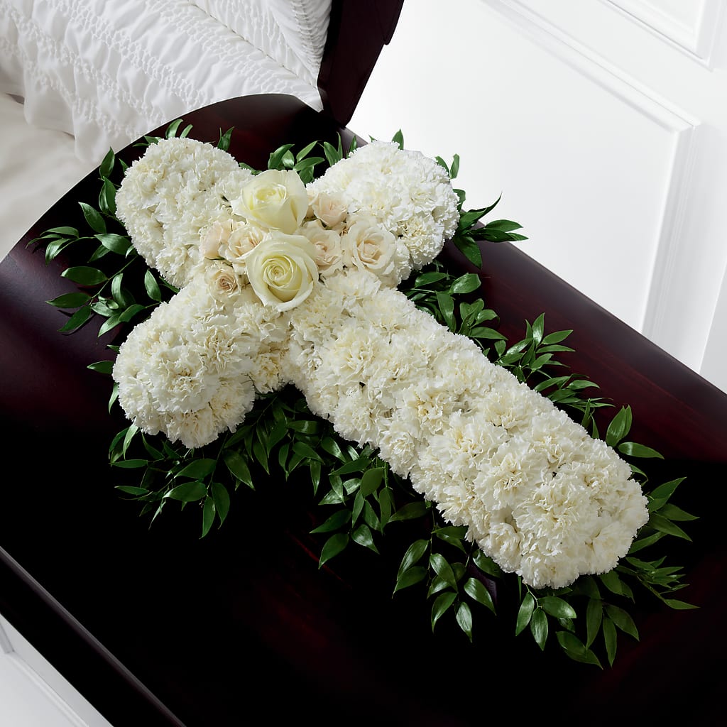 Peaceful Memories Casket Spray (Standard) – Karnation Korner Florist, Dunedin FL