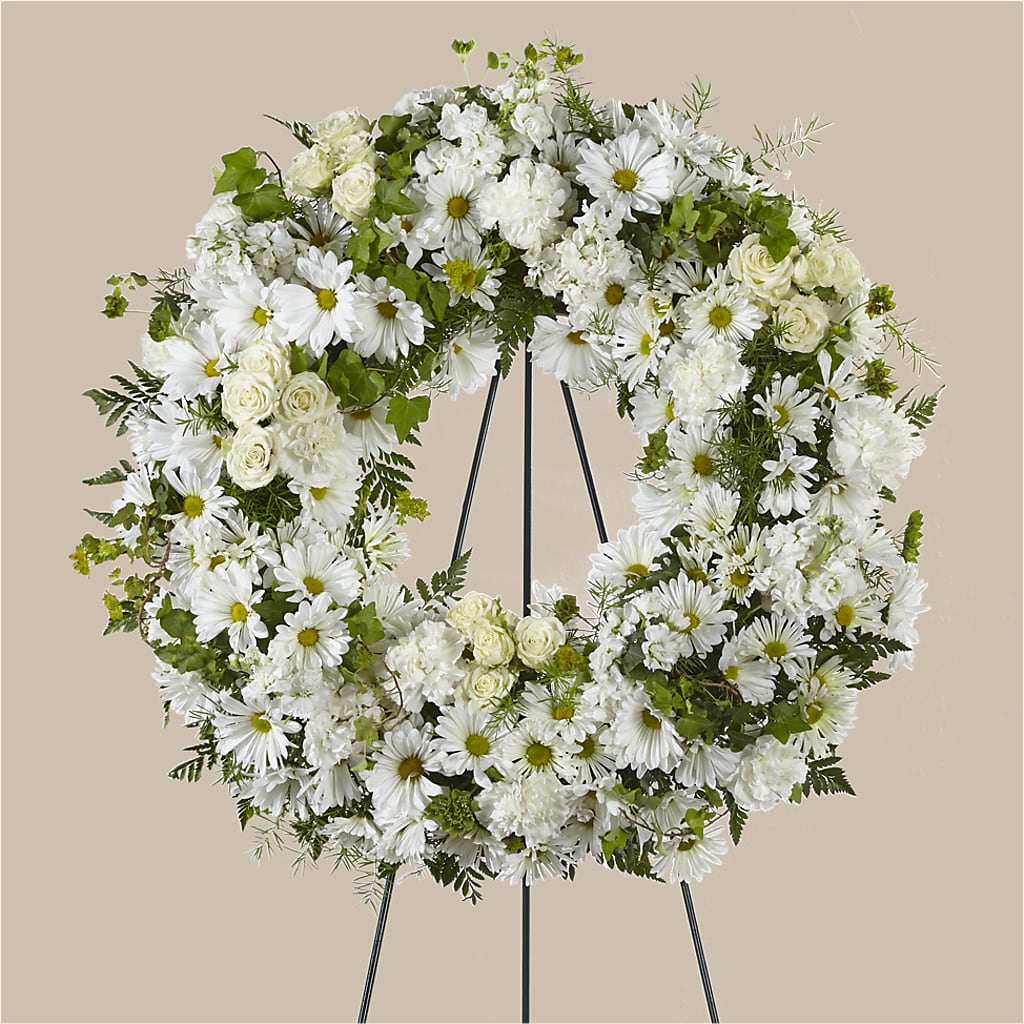 Faithful Wishes Wreath – Karnation Korner Florist, Dunedin FL