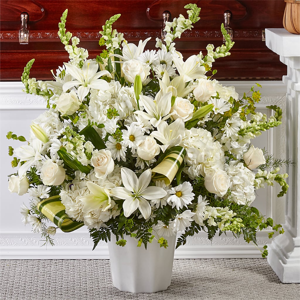 Thoughts of Tranquility Floor Basket – Karnation Korner Florist, Dunedin FL
