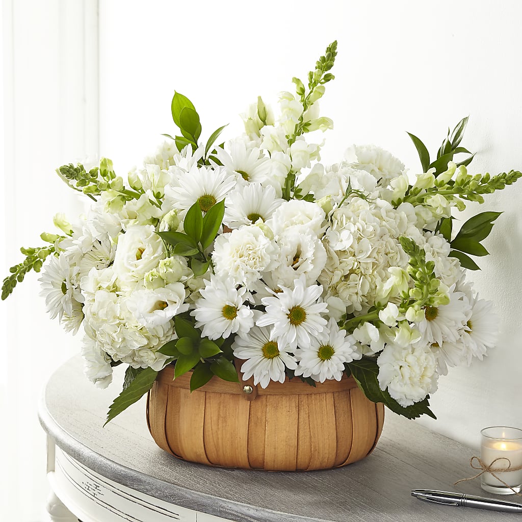Pure Ivory Basket – Karnation Korner Florist, Dunedin FL
