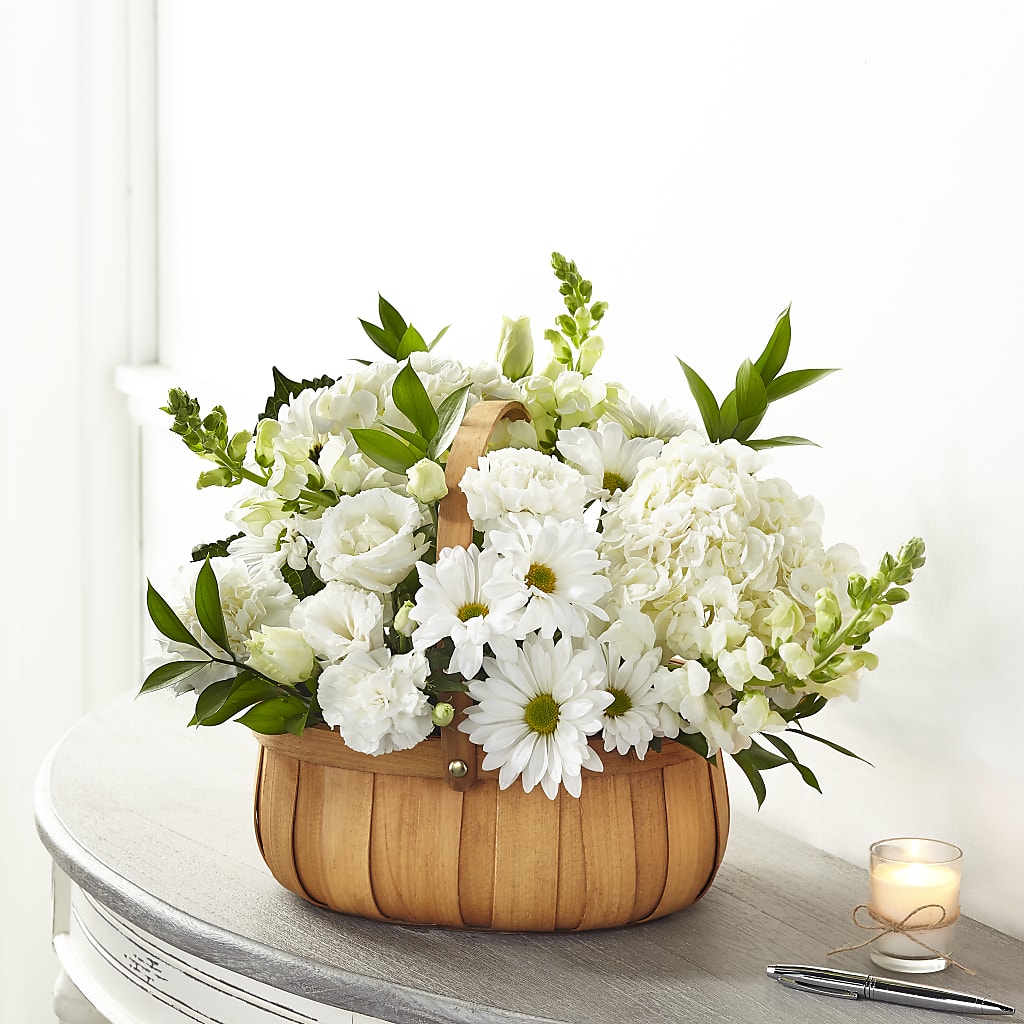 Pure Ivory Basket – Karnation Korner Florist, Dunedin FL