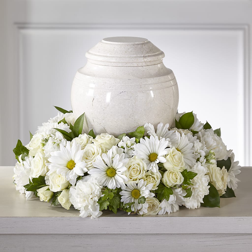 Ivory Gardens Cremation Adornment – Karnation Korner Florist, Dunedin FL