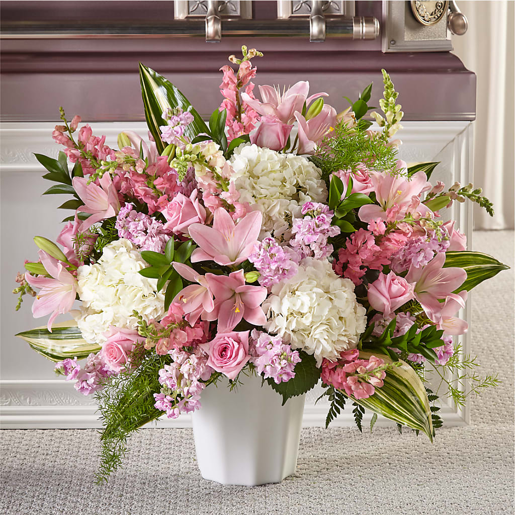 Simply Serene Floor Basket – Karnation Korner Florist, Dunedin FL