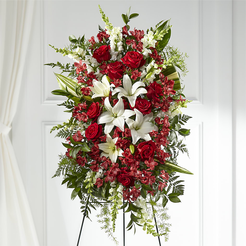 Everlasting Memory Standing Spray – Karnation Korner Florist, Dunedin FL
