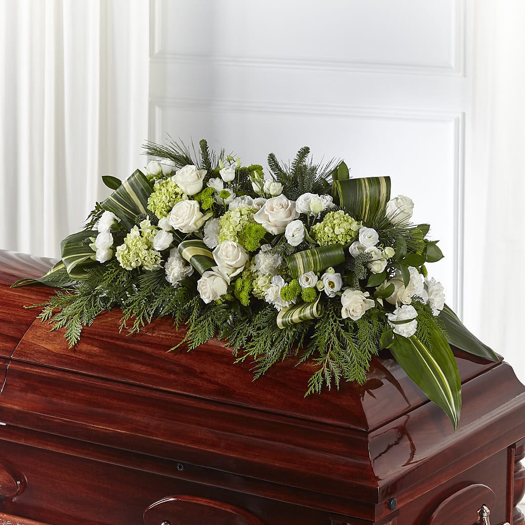Hopeful Gesture Casket Spray – Karnation Korner Florist, Dunedin FL