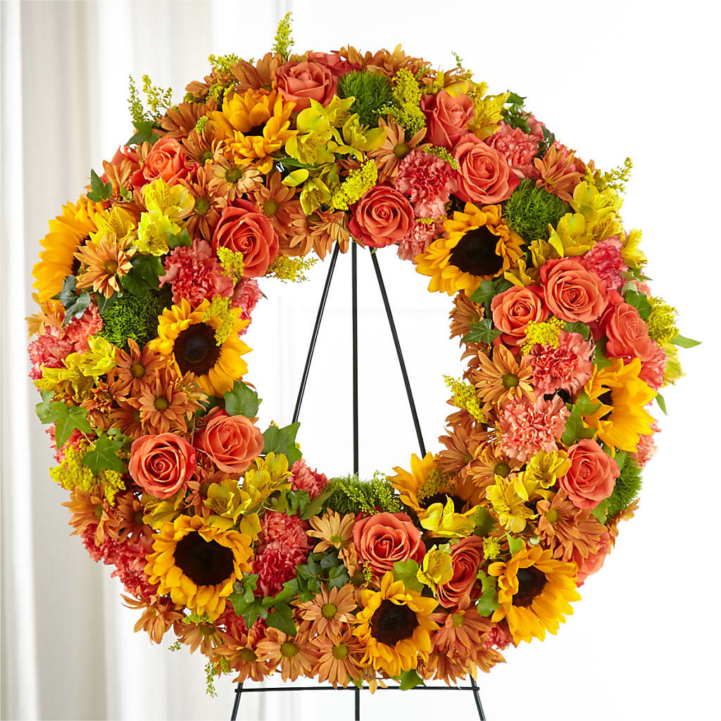 Autumnal Memories Wreath (Standard) – Karnation Korner Florist, Dunedin FL
