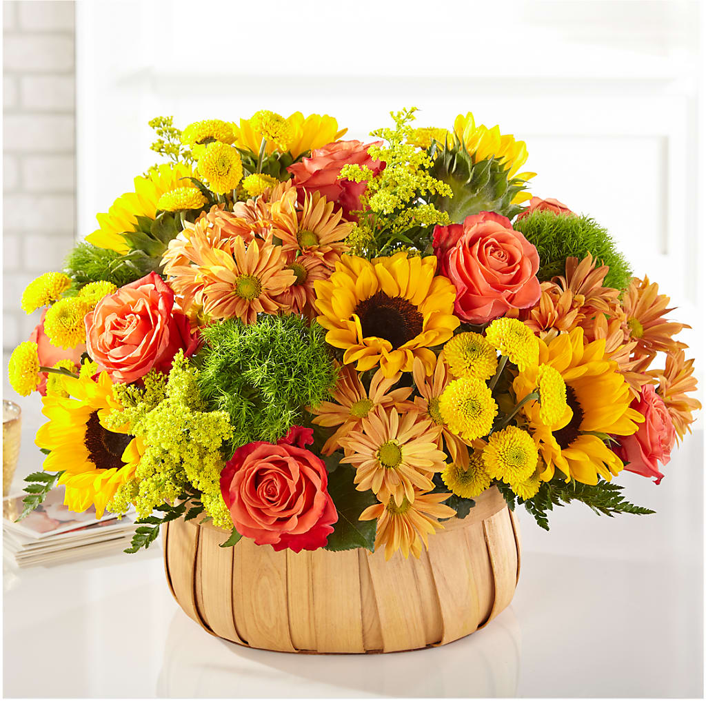 Harvest Sunflower Basket – Karnation Korner Florist, Dunedin FL