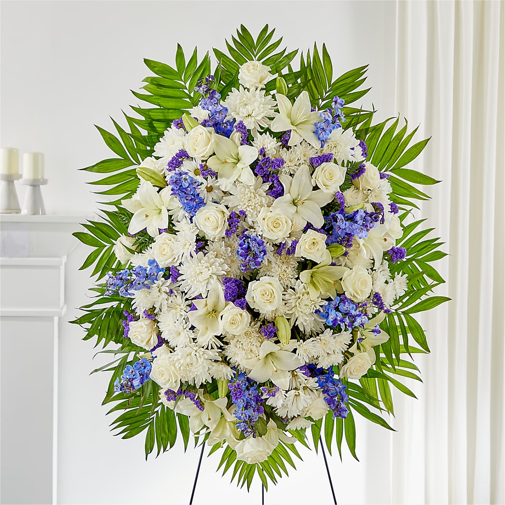 At Rest Standing Spray – Karnation Korner Florist, Dunedin FL