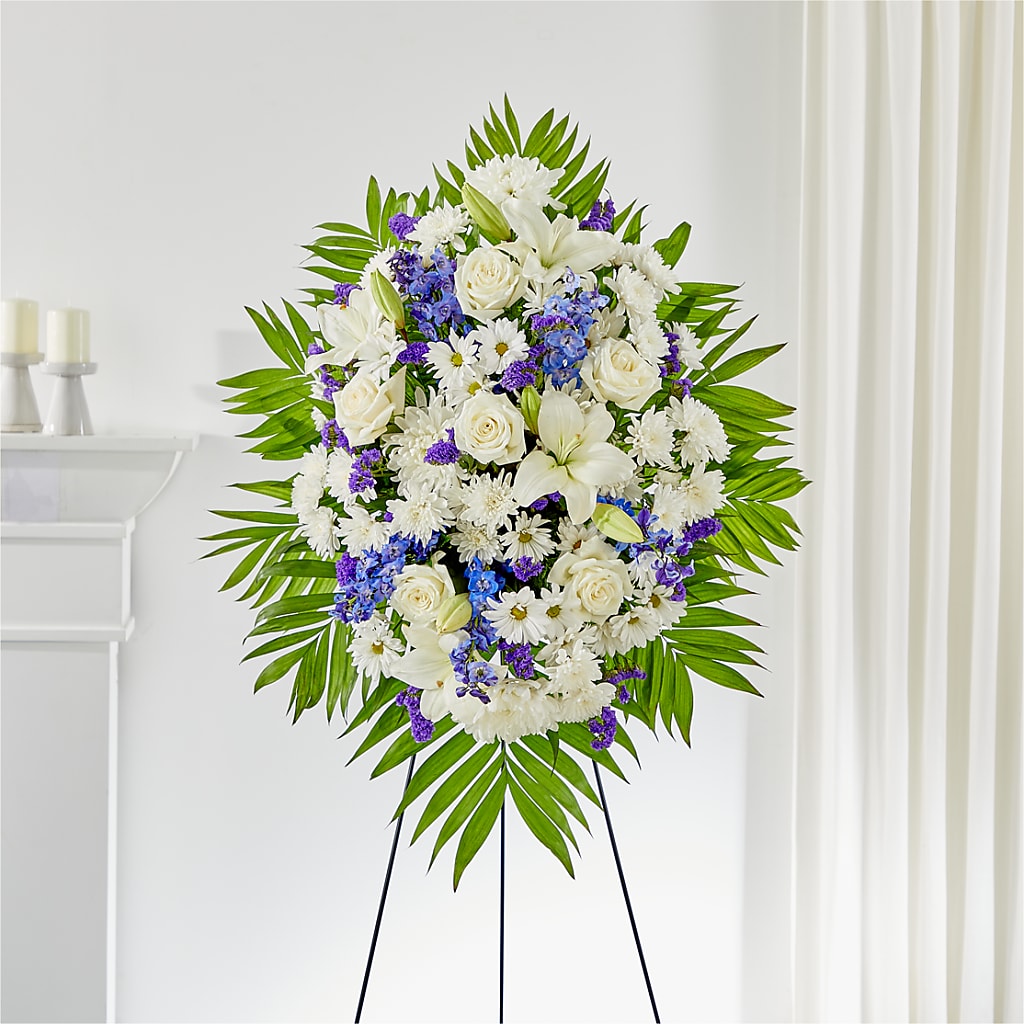 At Rest Standing Spray – Karnation Korner Florist, Dunedin FL
