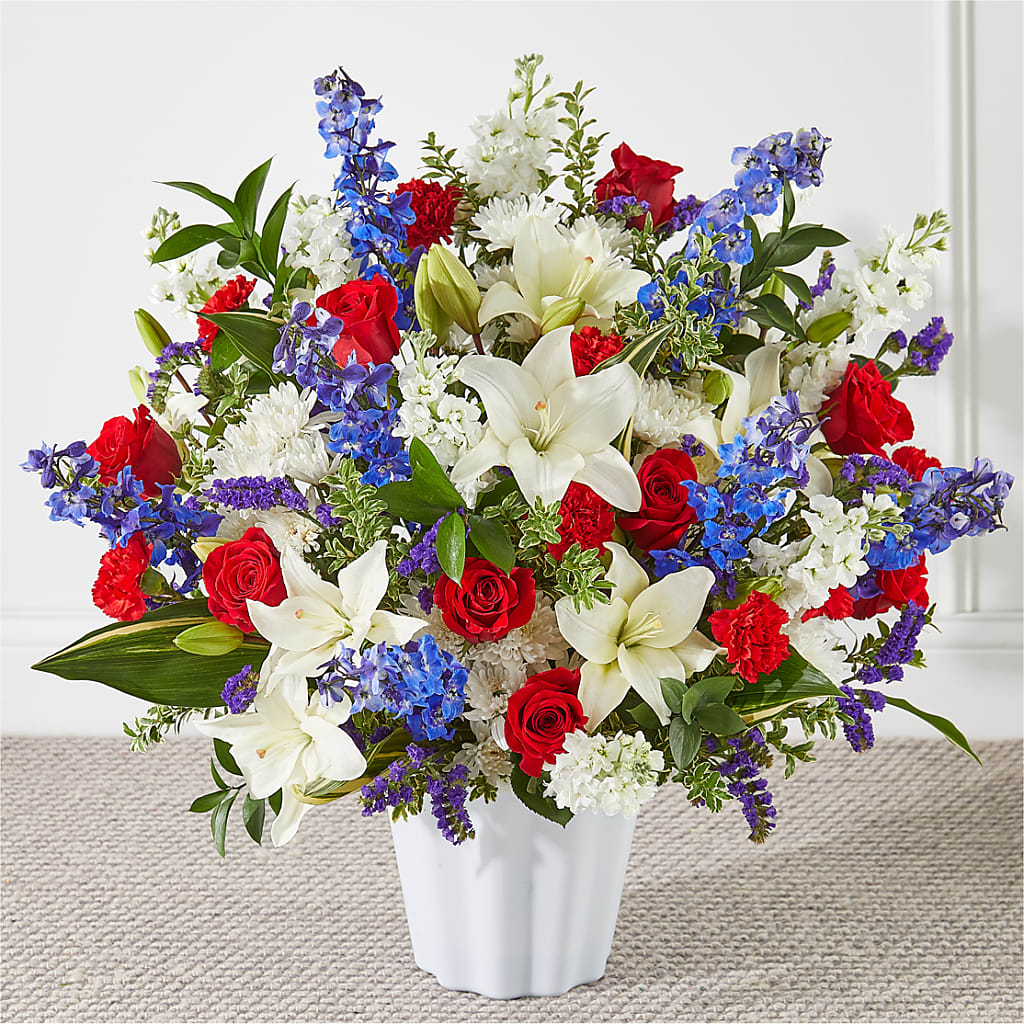 Consoled Floor Basket – Karnation Korner Florist, Dunedin FL