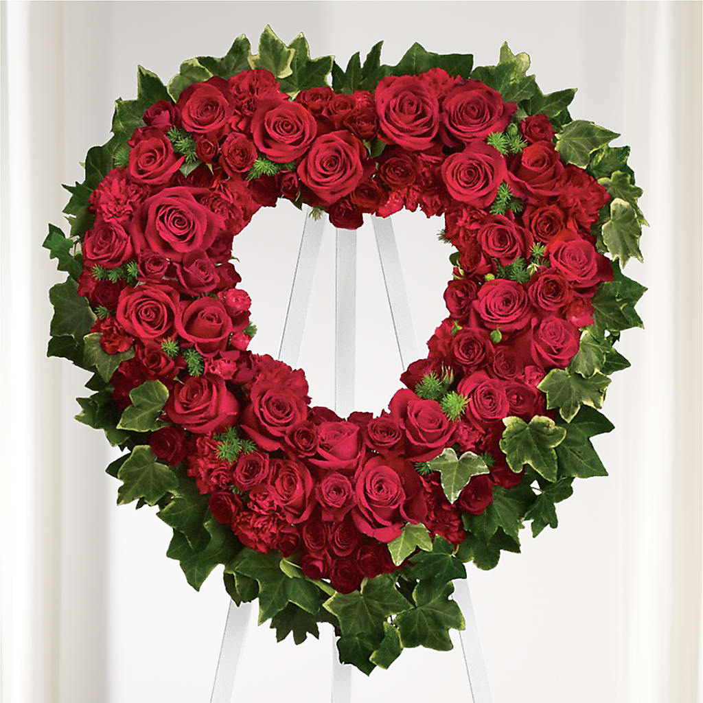 Wholehearted Standing Spray – Karnation Korner Florist, Dunedin FL