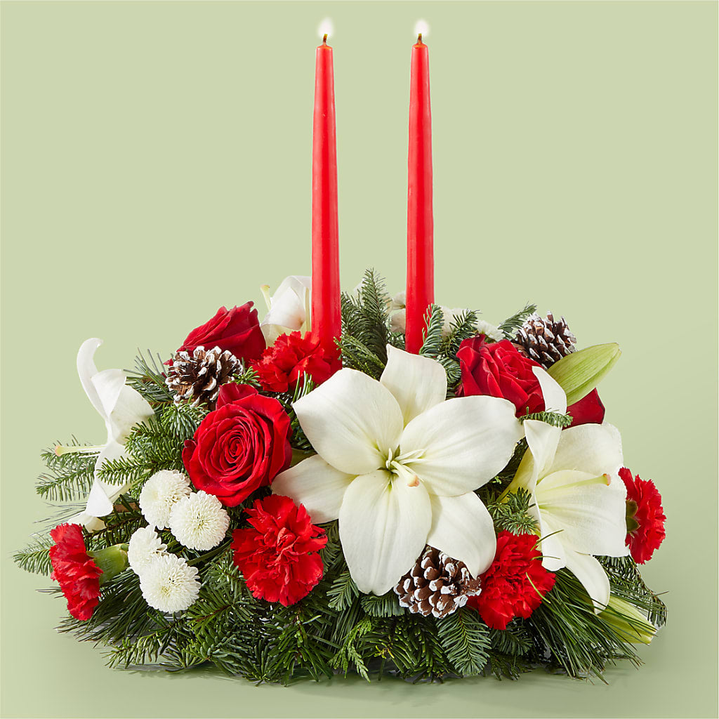 Seasonal Festivities Centerpiece – Karnation Korner Florist, Dunedin FL