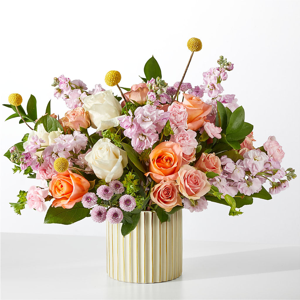 French Market Bouquet with Ivory Vase – Karnation Korner Florist, Dunedin FL