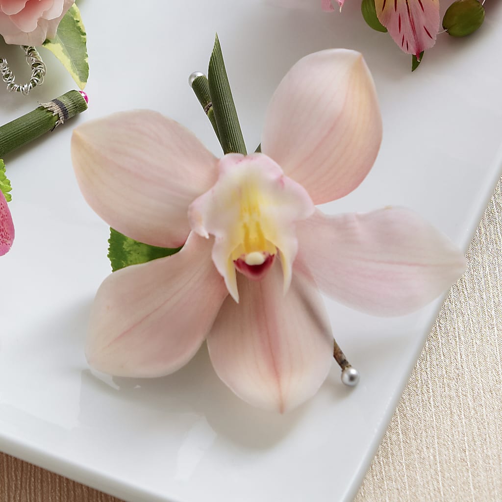 Pink Cymbidium Boutonniere – Karnation Korner Florist, Dunedin FL