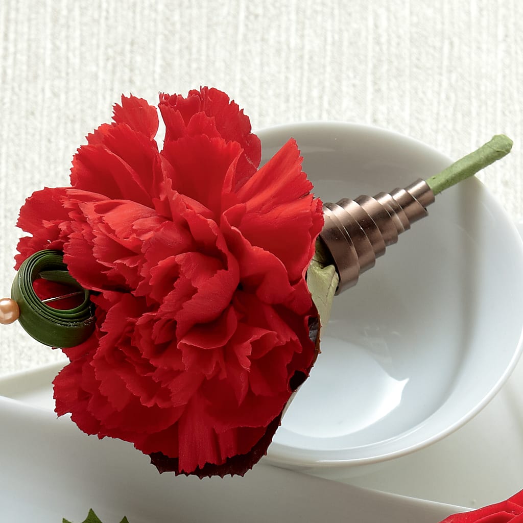 Red Carnation Boutonniere – Karnation Korner Florist, Dunedin FL