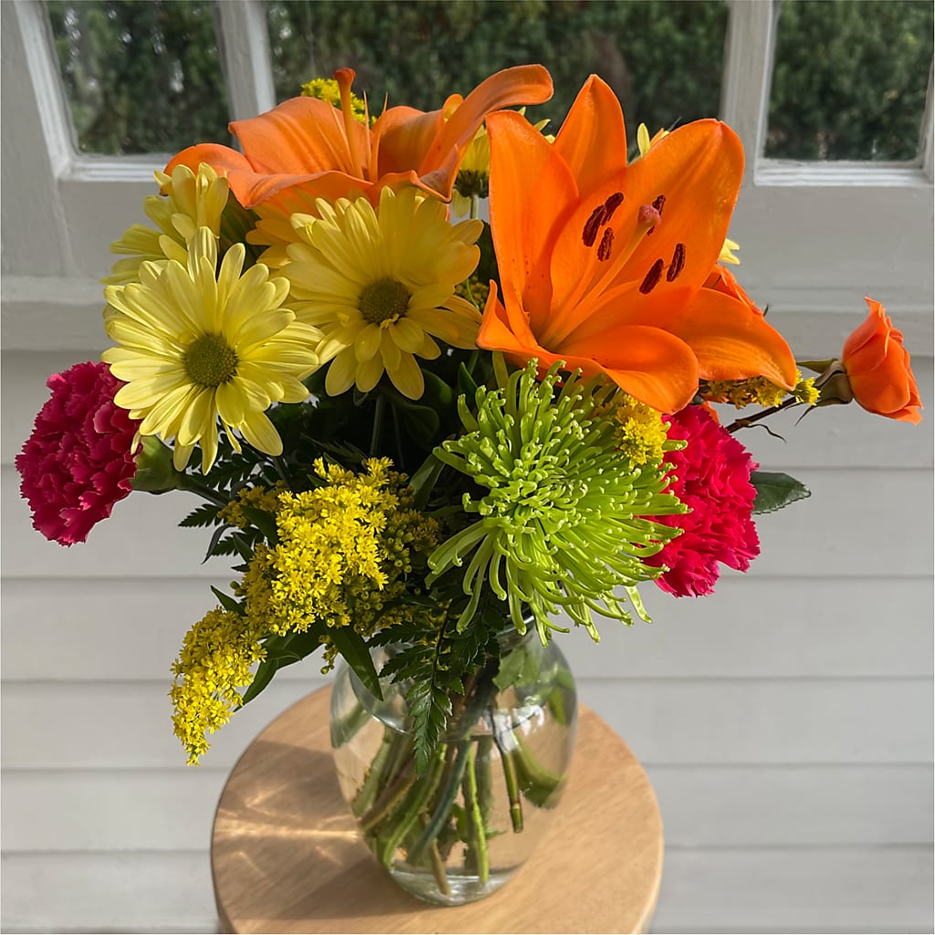 Bold & Bright – A Florist Original –  Karnation Korner Florist, Dunedin FL
