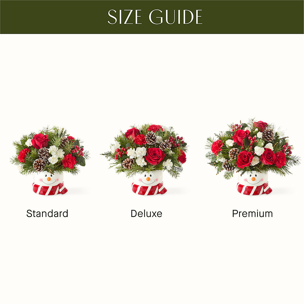Jolly Snowman Bouquet –  Karnation Korner Florist, Dunedin FL