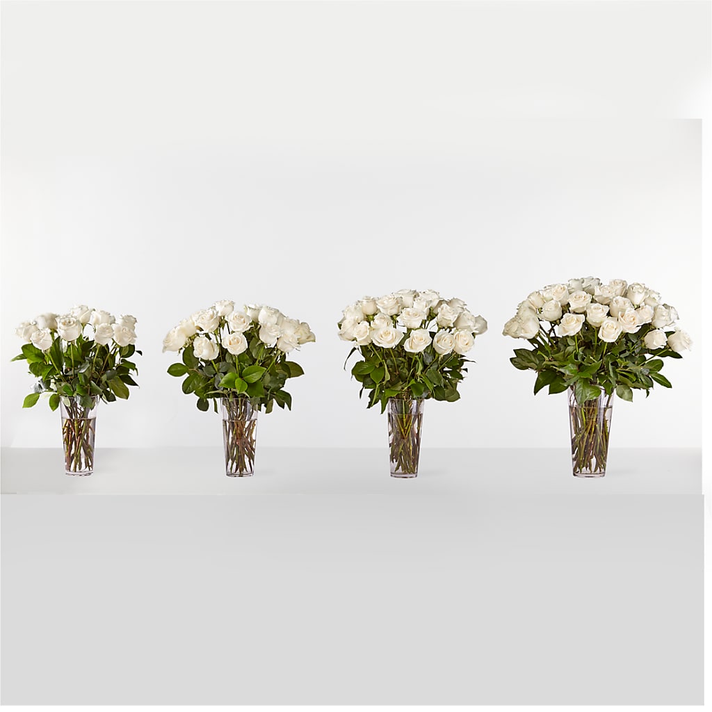 Long Stem White Rose Bouquet –  Karnation Korner Florist, Dunedin FL