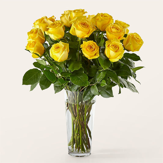 Long Stem Yellow Rose Bouquet –  Karnation Korner Florist, Dunedin FL