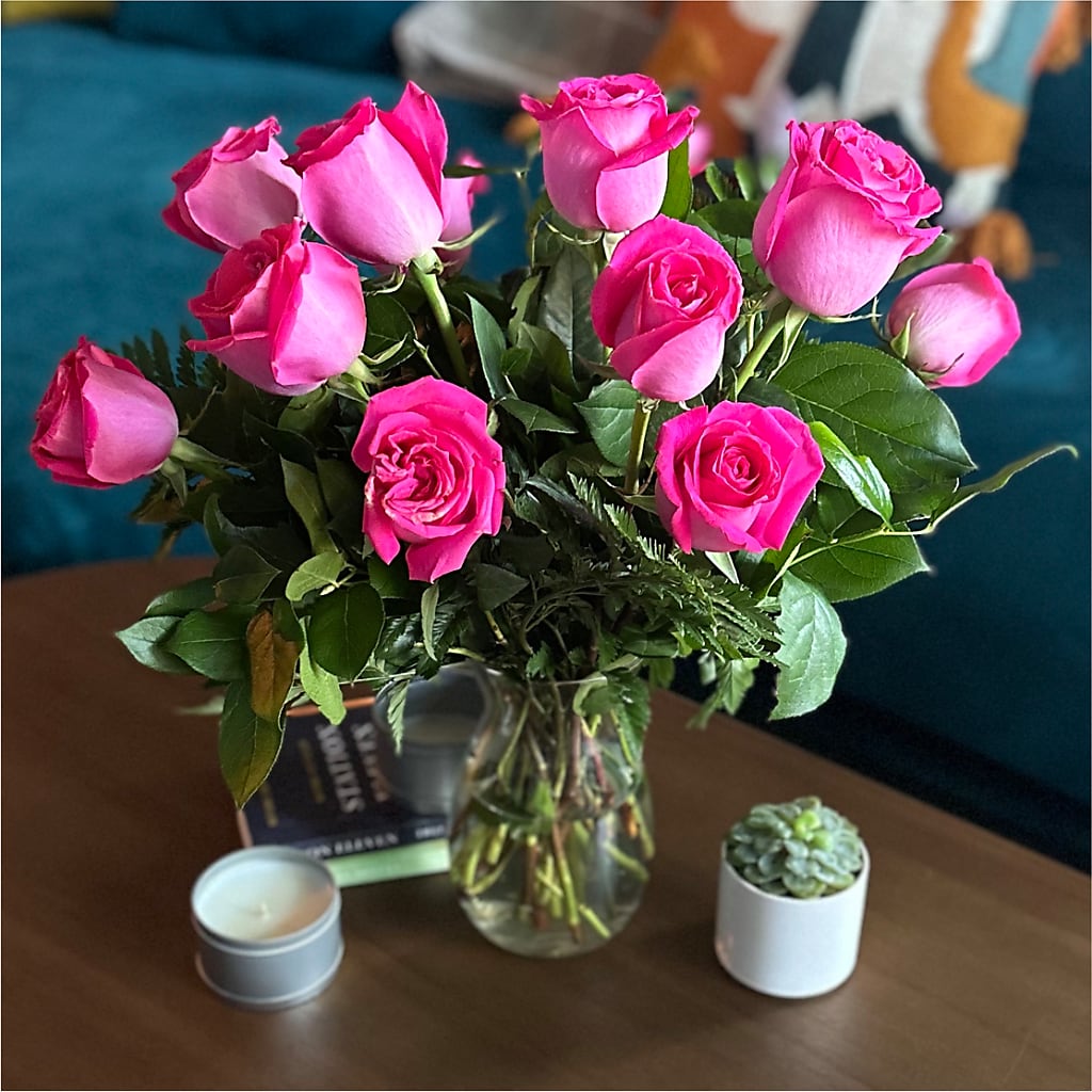 Long Stem Pink Rose Bouquet –  Karnation Korner Florist, Dunedin FL