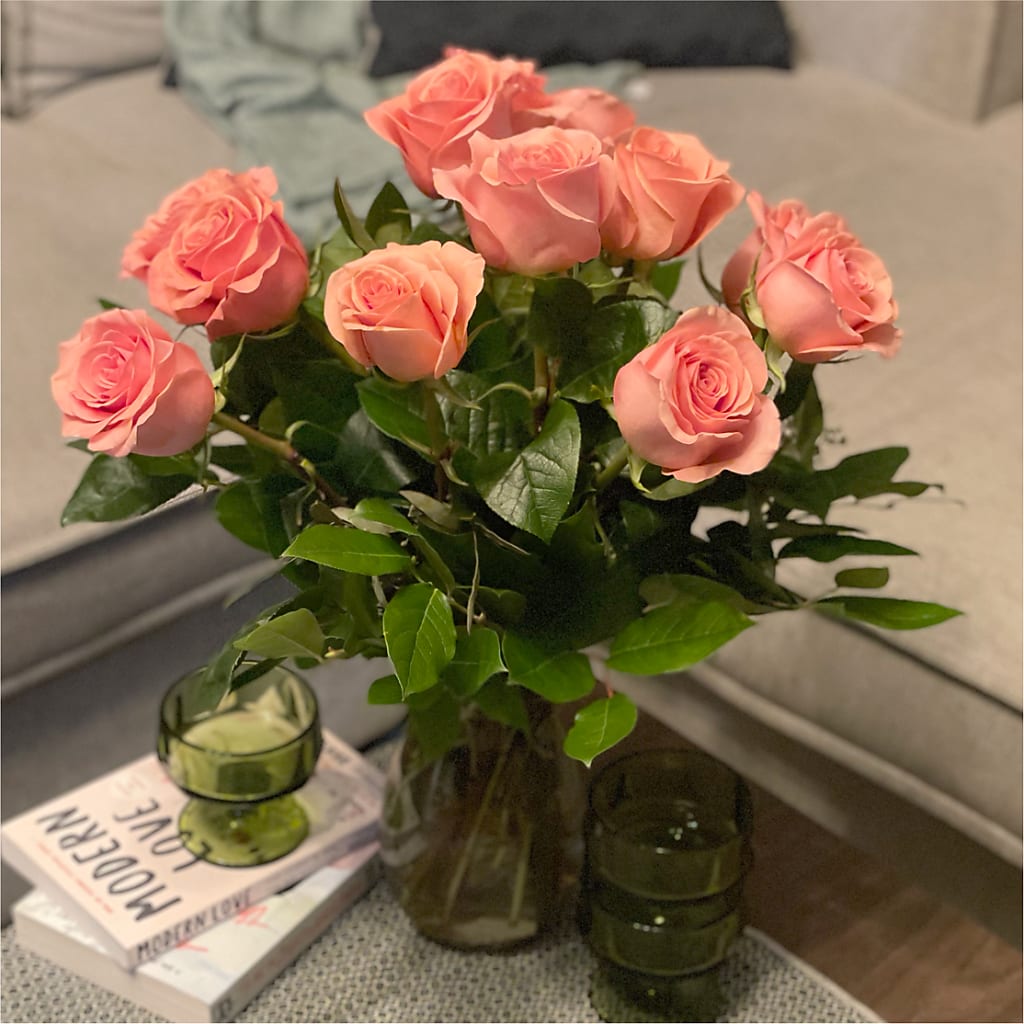 Long Stem Pink Rose Bouquet –  Karnation Korner Florist, Dunedin FL