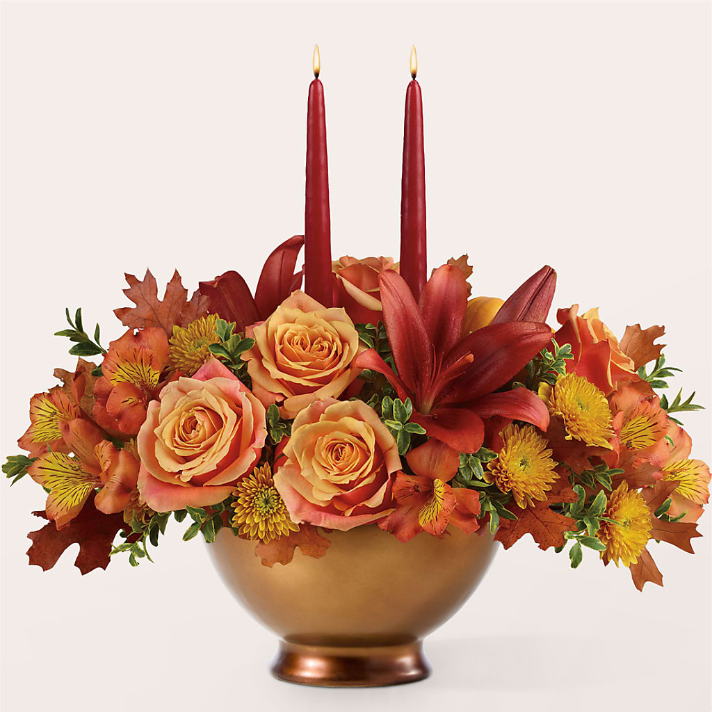 Harvest Table Centerpiece –  Karnation Korner Florist, Dunedin FL