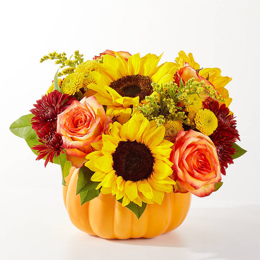 Golden Gourd Pumpkin Bouquet –  Karnation Korner Florist, Dunedin FL