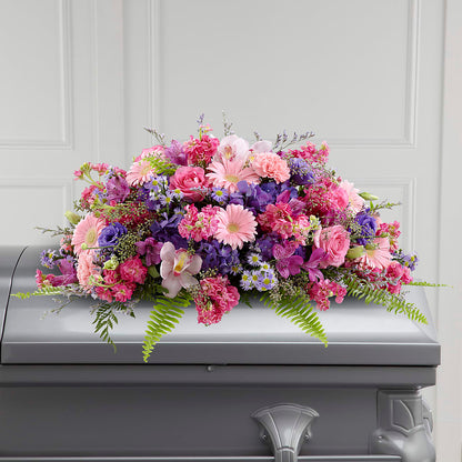 Glorious Garden Casket Spray –  Karnation Korner Florist, Dunedin FL