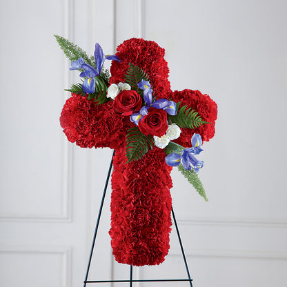 Faithful Hero Floral Cross –  Karnation Korner Florist, Dunedin FL