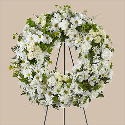 Faithful Wishes Wreath –  Karnation Korner Florist, Dunedin FL
