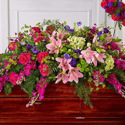 Radiant Tribute Casket Spray –  Karnation Korner Florist, Dunedin FL