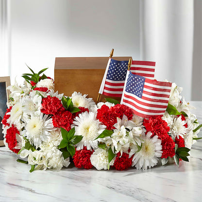 Spirit of Patriotism Cremation Adornment –  Karnation Korner Florist, Dunedin FL