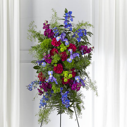 Heavenly Skies Standing Spray –  Karnation Korner Florist, Dunedin FL